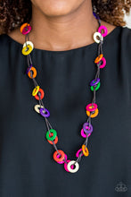 Load image into Gallery viewer, Waikiki Winds - Multi-Color Wooden Necklace Paparazzi
