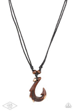 Load image into Gallery viewer, Off The Hook Black Diamond Maui Inspired Necklace Paparazzi
