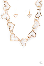 Load image into Gallery viewer, Vintagely Valentine - Gold Heart Shaped Necklaces

