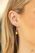 Load image into Gallery viewer, Country Sweetheart - Yellow Crackle Heart Necklace Paparazzi