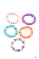 Starlet Shimmer - Multi-Color Shaped Bracelets - 5 Pack