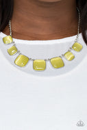 Aura Allure - Yellow Necklace Paparazzi