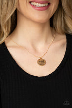 Load image into Gallery viewer, Be Still - Gold Inspirational Necklace Paparazzi
