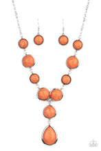 Load image into Gallery viewer, Terrestrial Trailblazer - Orange Crackle Necklace Paparazzi