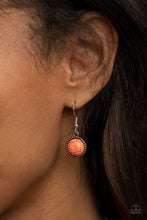 Load image into Gallery viewer, Terrestrial Trailblazer - Orange Crackle Necklace Paparazzi