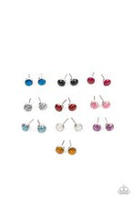 Load image into Gallery viewer, Starlet Shimmer Multi-Color Glitter Earrings for Kids - 10 Pack
