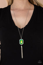 Load image into Gallery viewer, Blissed Out Opulence - Green Oil Spill Necklace Paparazzi
