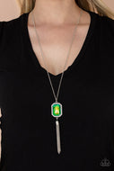 Blissed Out Opulence - Green Oil Spill Necklace Paparazzi