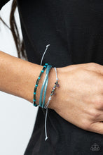 Load image into Gallery viewer, Holographic Hike - Blue Urban Oil Spill Bracelet Paparazzi
