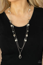 Load image into Gallery viewer, Gala Goals - White Lanyard Necklace Paparazzi