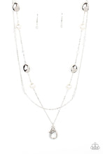 Load image into Gallery viewer, Gala Goals - White Lanyard Necklace Paparazzi