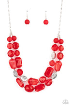 Load image into Gallery viewer, Oceanic Opulence - Red Necklace Paparazzi