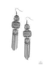 Load image into Gallery viewer, Eastern Elegance - Black Gunmetal Earrings Paparazzi