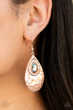 Load image into Gallery viewer, Tranquil Trove - Rose Gold Glimpses of Malibu Fashion Fix Earrings Paparazzi
