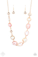 Load image into Gallery viewer, Nautical Nirvana - Rose Gold Glimpses of Malibu Fashion Fix Necklace Paparazzi