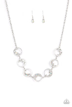 Load image into Gallery viewer, Blissfully Bubbly - White Iridescent Necklace Paparazzi
