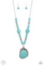 Load image into Gallery viewer, Southwest Paradise - Blue Crackle Necklace Paparazzi