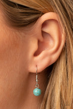 Load image into Gallery viewer, Winslow Wanderer - Blue Crackle Leather Necklace Paparazzi