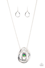 Load image into Gallery viewer, Luminous Labyrinth - Multi-Color Oil Spill Necklace Paparazzi
