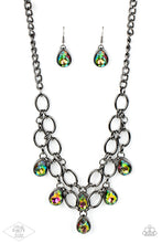 Load image into Gallery viewer, Show-Stopping Shimmer - Multi-Color Oil Spill Pink Diamond Necklace Paparazzi