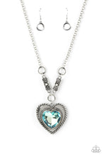 Load image into Gallery viewer, Heart Full of Fabulous - Blue Necklace Paparazzi