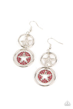 Load image into Gallery viewer, Liberty and SPARKLE for All - Red Star Earrings Paparazzi