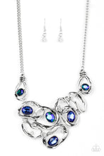 Load image into Gallery viewer, Warp Speed - Blue Oil Spill Necklace Paparazzi