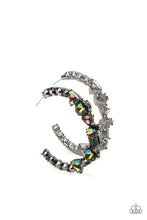 Load image into Gallery viewer, New Age Nostalgia - Multi-Color Oil Spill Hoop Earrings Paparazzi