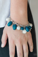 Love Doves - Blue - Lobster Clasp Bracelet