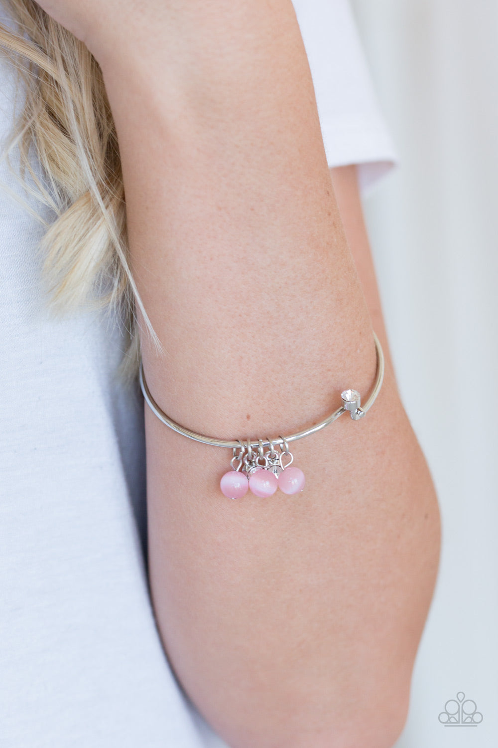 Marine Melody - Pink Bangle Bracelet