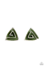 Load image into Gallery viewer, On Blast - Green Stud Earrings

