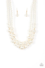 Load image into Gallery viewer, The More The Modest - Gold Pearl Necklace Paparazzi
