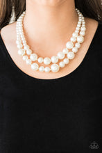 Load image into Gallery viewer, The More The Modest - Gold Pearl Necklace Paparazzi
