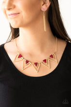 Load image into Gallery viewer, The Pack Leader - Red and Gold Necklace
