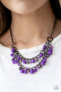 Watch Me Now - Purple Necklace Paparazzi