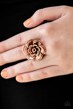 Load image into Gallery viewer, Flowerbed and Breakfast Copper Ring Paparazzi
