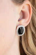 The Modern Monroe - Black Stud Paparazzi Earrings