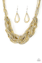 Load image into Gallery viewer, City Catwalk - Gold Seed Bead Necklace Paparazzi
