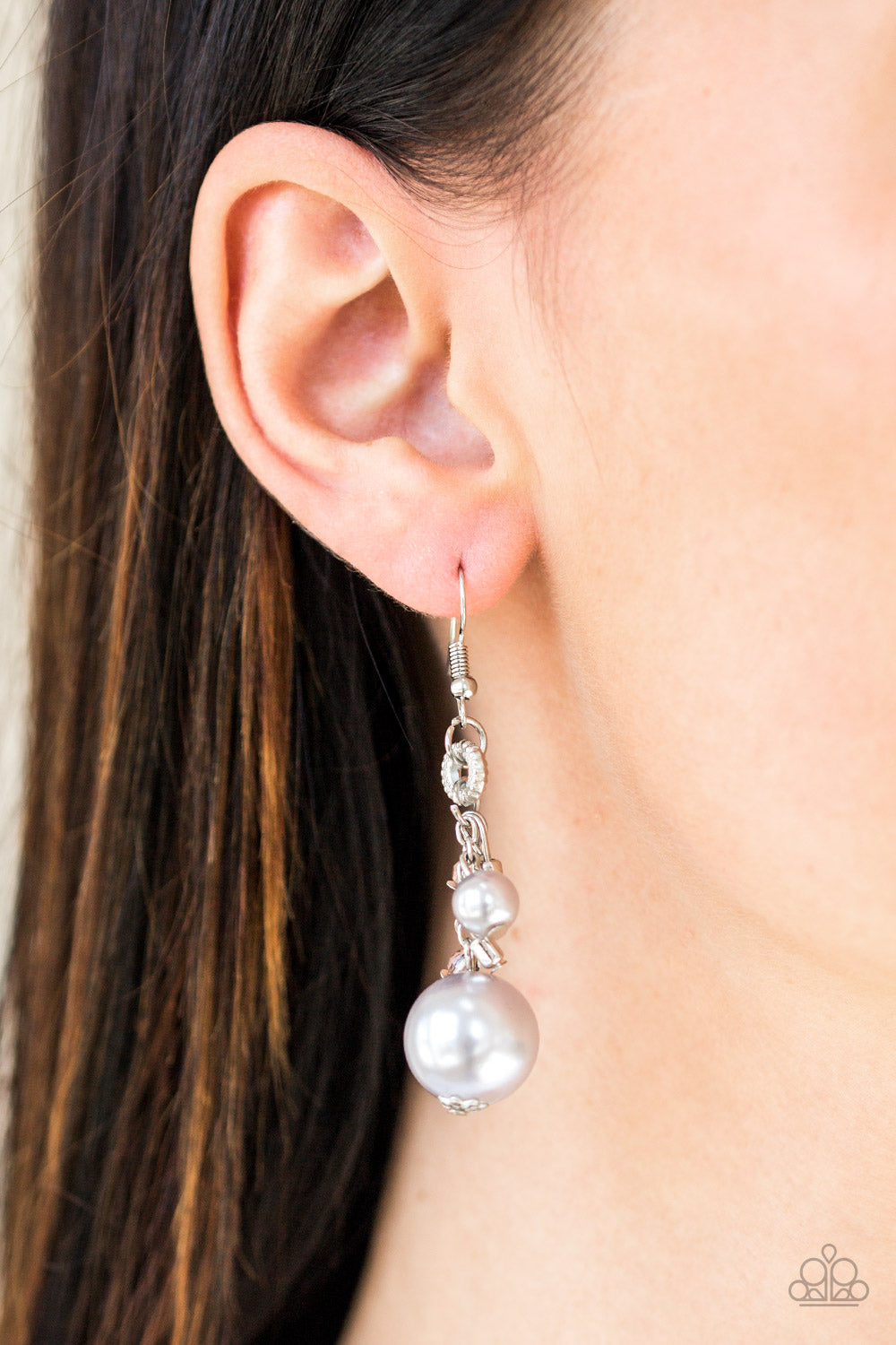 Timelessly Traditional - Silver Pearl Earrings