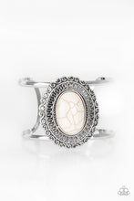 Load image into Gallery viewer, Extra EMPRESS-ive - White Crackle Cuff Bracelet - Shine With Aloha, LLC
