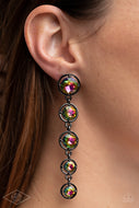 Drippin In Starlight Multi-Color Oil Spill Earrings Paparazzi
