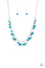 Load image into Gallery viewer, Downstage Dazzle - Blue Silver Necklace - Shine With Aloha, LLC
