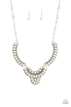 Load image into Gallery viewer, Omega Oasis - White Crackle Necklace Paparazzi
