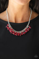 5th Avenue Flirtation - Red Necklace Paparazzi - Shine With Aloha, LLC