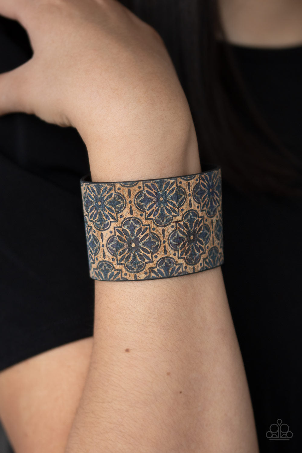 Cork Culture Blue Bracelet Paparazzi