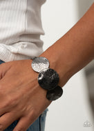 Urban Aftershock - Black Gunmetal Cuff Bracelet Paparazzi