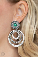 Bare Your Soul - Green Clip-On Earrings - Shine With Aloha, LLC