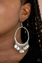 Load image into Gallery viewer, Speed of SPOTLIGHT - Silver Dangly Earrings
