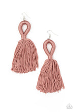 Load image into Gallery viewer, Tassels and Tiaras Pink Earrings Paparazzi
