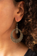 Solar Orbit - Brass Earrings